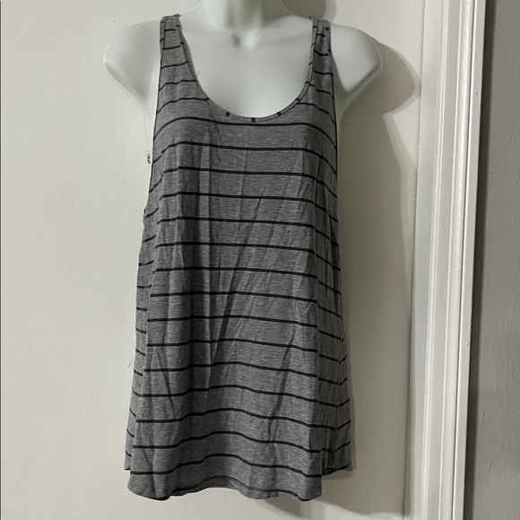 Lululemon Athletica Gray and Black Striped Tank Top - Picture 5 of 6